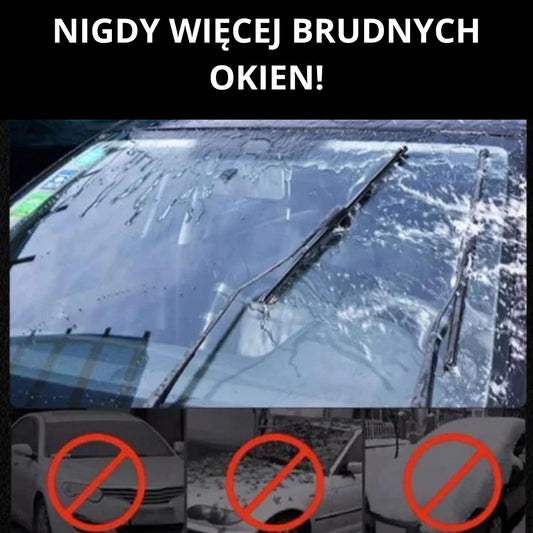 Ochrona szyby przed wodą i brudem, unikalna formuła