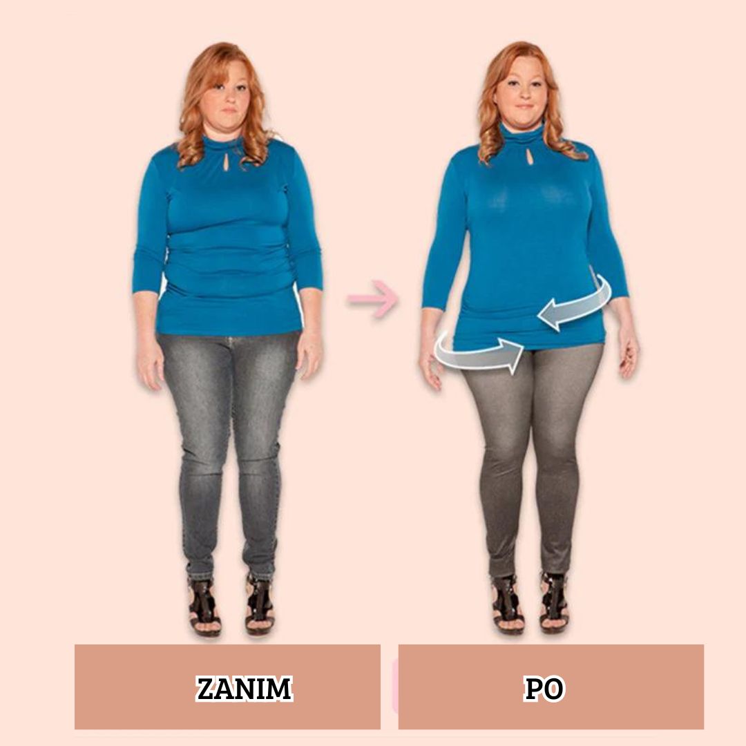 Damskie legginsy z elastycznego denimu z nadrukiem