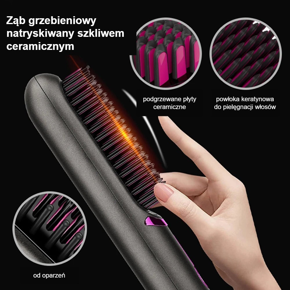 InstantGlamBrush™ – Twój przenośny partner w pielęgnacji włosów