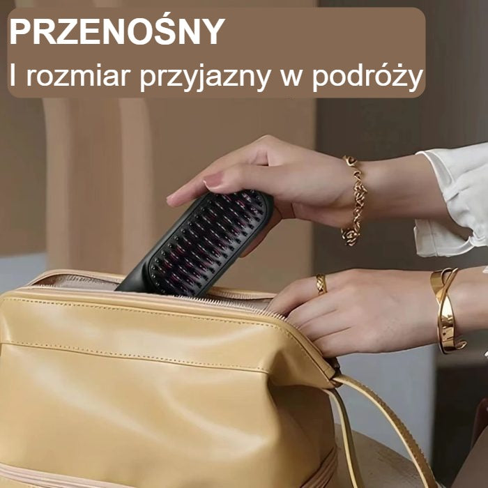 InstantGlamBrush™ – Twój przenośny partner w pielęgnacji włosów