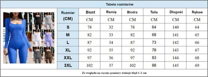 Wąski kombinezon modelujący z kwadratowym dekoltem i unoszeniem bioder