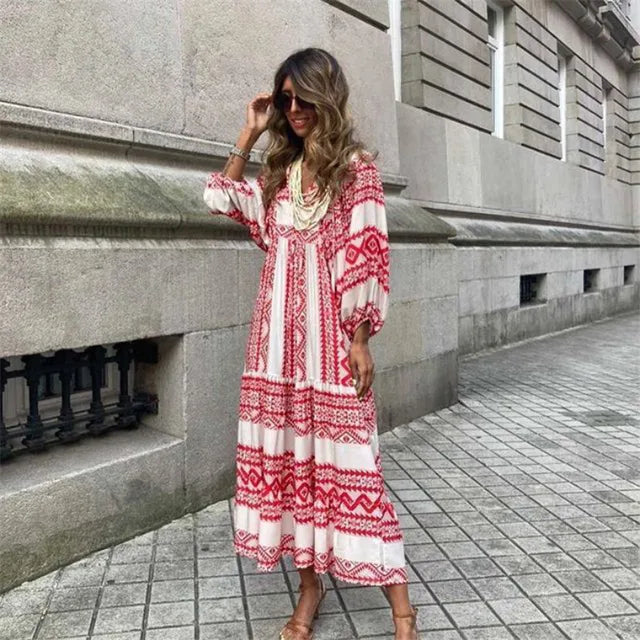 SUKIENKA MAXI W STYLU BOHO