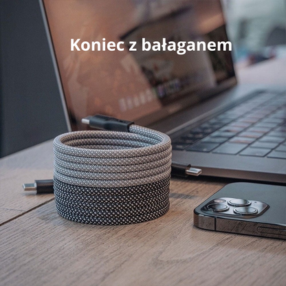 Magcable | Kabel magnetyczny z zabezpieczeniem przed splątaniem (do 2 m)