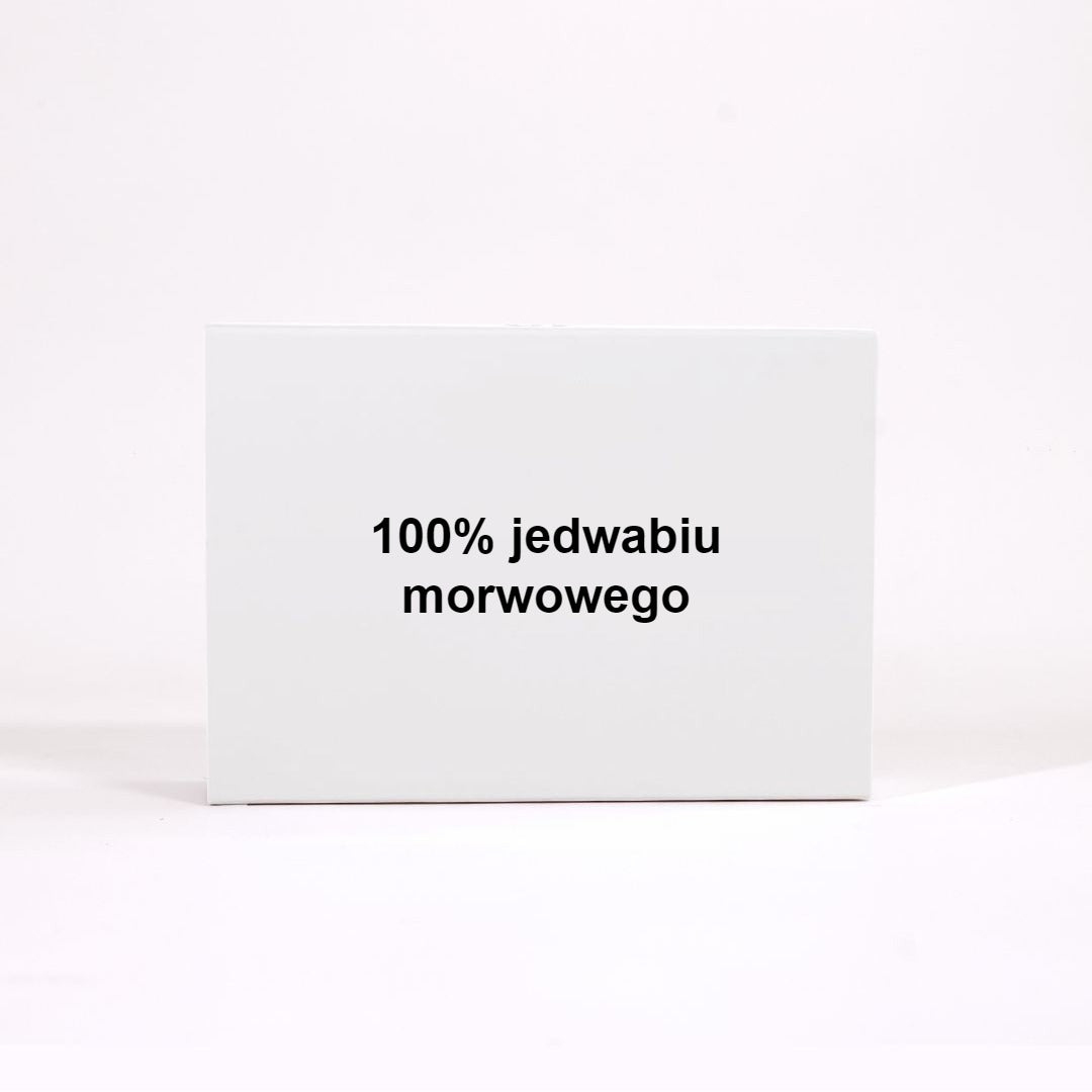 Poszewka na poduszkę ze 100% jedwabiu - biała