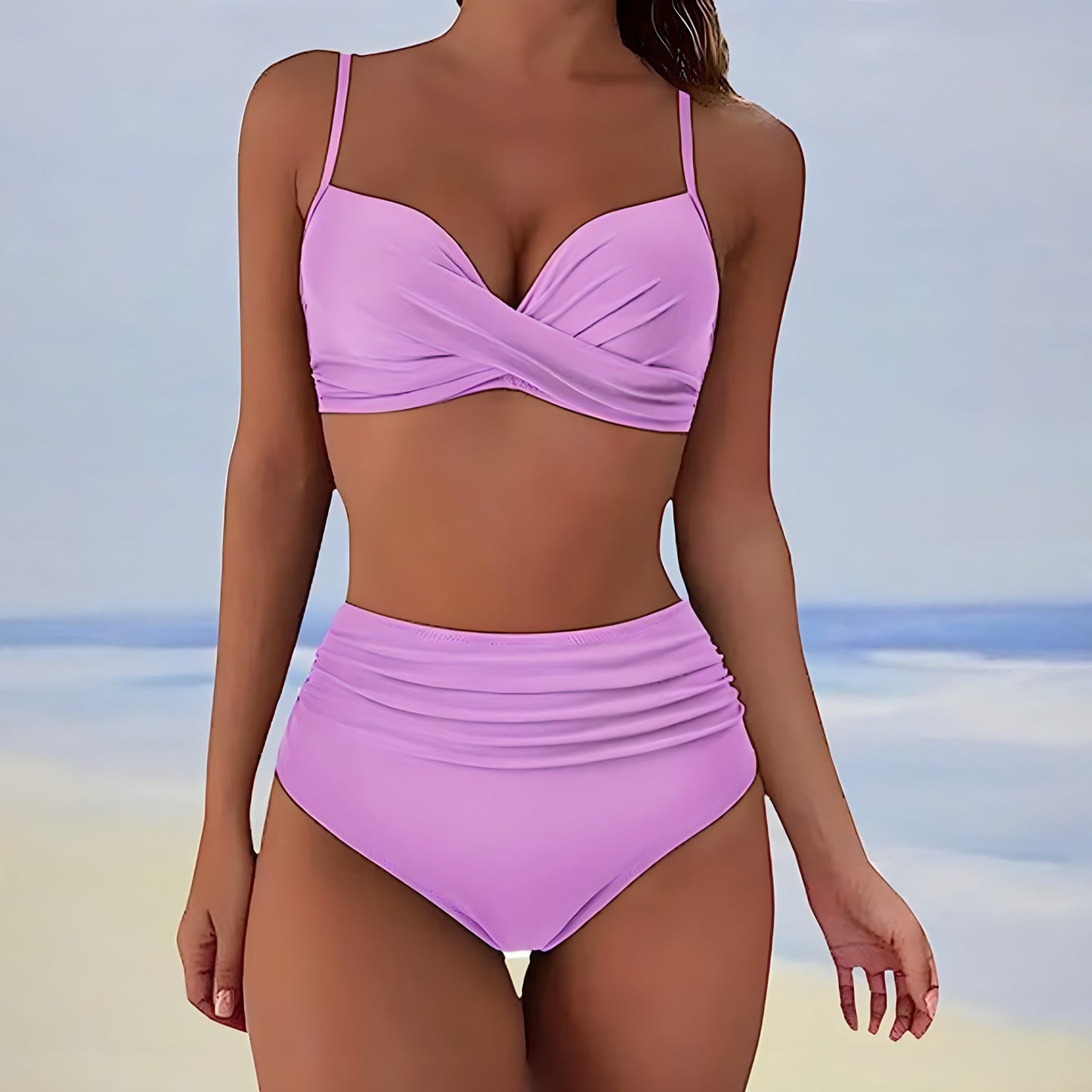 AVELINE - STYLOWE BIKINI Z WYSOKIM TALIĄ